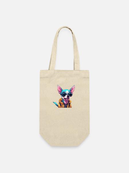 TechTails // Chien Cyberpunk - Sac à bouteille - nature