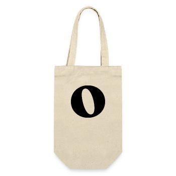 Letter o - Gift Bag for Bottles - nature - Front