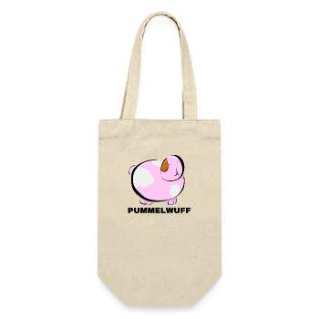Pummelwuff - entdecke das Pummelmon in dir - Geschenkbeutel für Flaschen - Natur - Vorne
