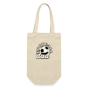 Football Dad: The Coolest Title a Dad Can Have - Gift Bag for Bottles - nature - Front
