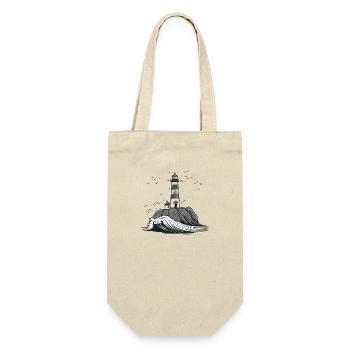 Breton Lighthouse #4 - Gift Bag for Bottles - nature - Front
