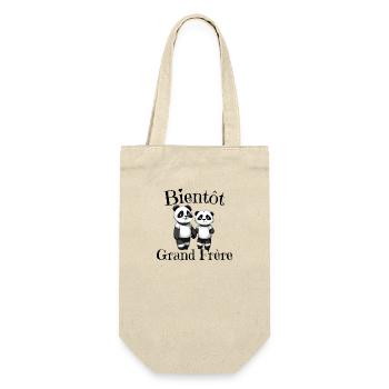 futur grand frère cadeau naissance grandfrère - Sac à bouteille - nature - Devant