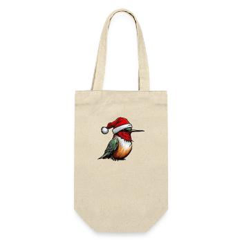 Kolibri Vogel Weihnachten Tier - Geschenkbeutel für Flaschen - Natur - Vorne