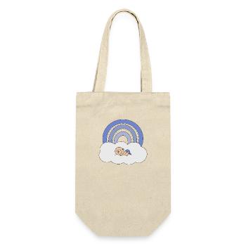 Regenbogen Baby - Geschenkbeutel für Flaschen - Natur - Vorne