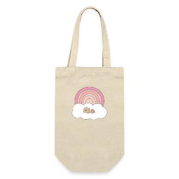 Regenbogen Baby - Geschenkbeutel für Flaschen - Natur - Vorne