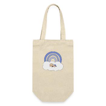 Regenbogen Baby - Geschenkbeutel für Flaschen - Natur - Vorne