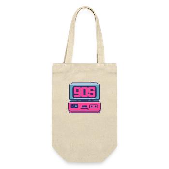 90s Radio Logo - Gift Bag for Bottles - nature - Front