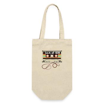 Legendärer Jahrgang 1936 - Geschenkbeutel für Flaschen - Natur - Vorne