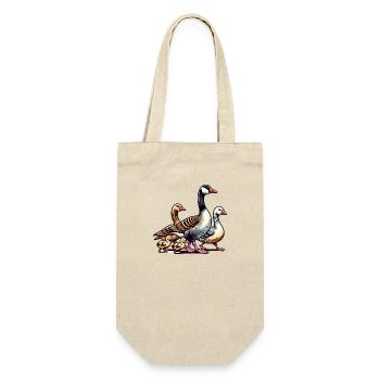 Famille des oies - Sac à bouteille - nature - Devant