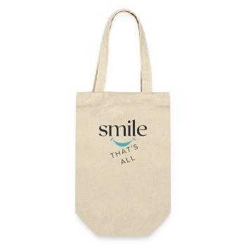 T-SHIRTSourireSourire - Geschenkbeutel für Flaschen - Natur - Vorne
