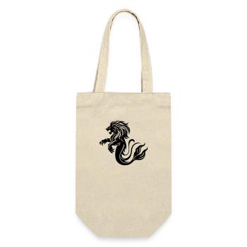Merlion Lion Mermaid Mystical Creature Vector - Gift Bag for Bottles - nature - Front