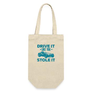 Vintage Car Veteran Classic Car Freedom United States - Gift Bag for Bottles - nature - Front