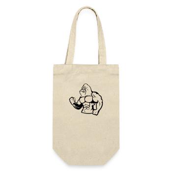 Gorilla Silverback 01 - Gift Bag for Bottles - nature - Front