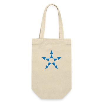 Iconic Patriot Star - Gift Bag for Bottles - nature - Front