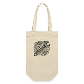 Open-end wrenches - Gift Bag for Bottles - nature - Front