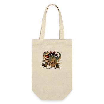 Ankylosaurus mother and child frolicking - Gift Bag for Bottles - nature - Front