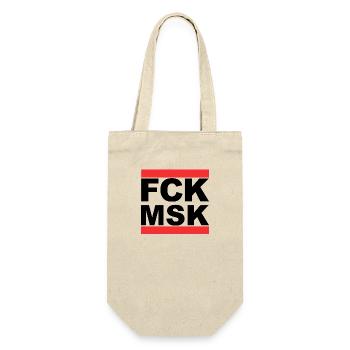 FCK MSK - Geschenkbeutel für Flaschen - Natur - Vorne