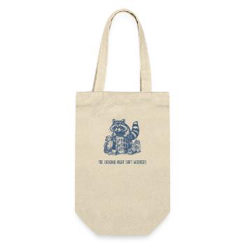 the original night shift workers, raccoon - Geschenkbeutel für Flaschen - Natur - Vorne