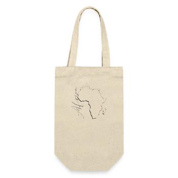Carte de l’Afrique comme plan EN - Sac à bouteille - nature - Devant