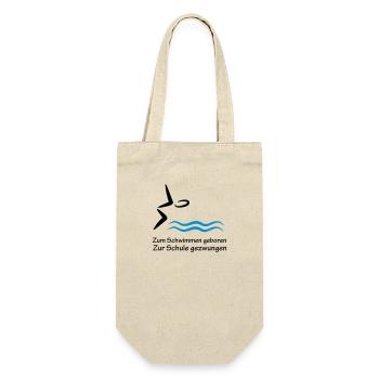 schwimmen - Geschenkbeutel für Flaschen - Natur - Vorne