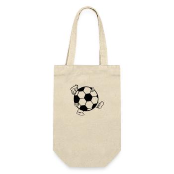 soccer sport club huge kicker goal ball ball - Gift Bag for Bottles - nature - Front