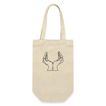 schalenhaende - Gift Bag for Bottles - nature - Front