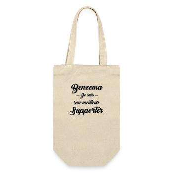 Benzema je suis son meilleur supporter - Sac à bouteille - nature - Devant