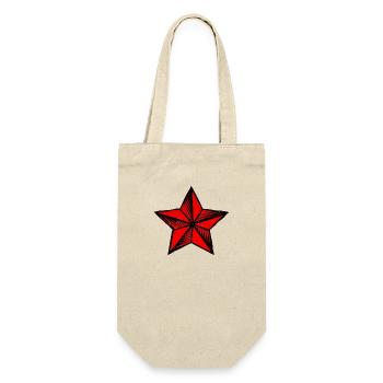 Étoile rouge - Sac à bouteille - nature - Devant