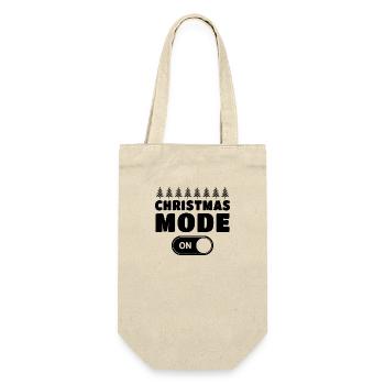 Christmas Mode On - Gift Bag for Bottles - nature - Front