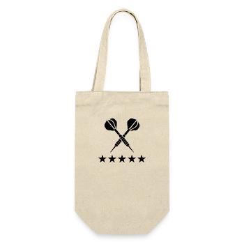 Darts Sports Fun - Gift Bag for Bottles - nature - Front