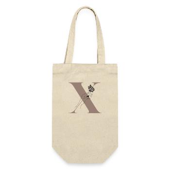 Letter x Magic butterfly - Gift Bag for Bottles - nature - Front