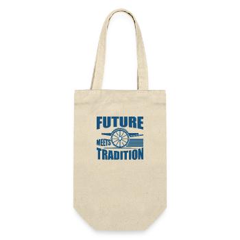 FUTURE MEETS TRADITION - Gift Bag for Bottles - nature - Front