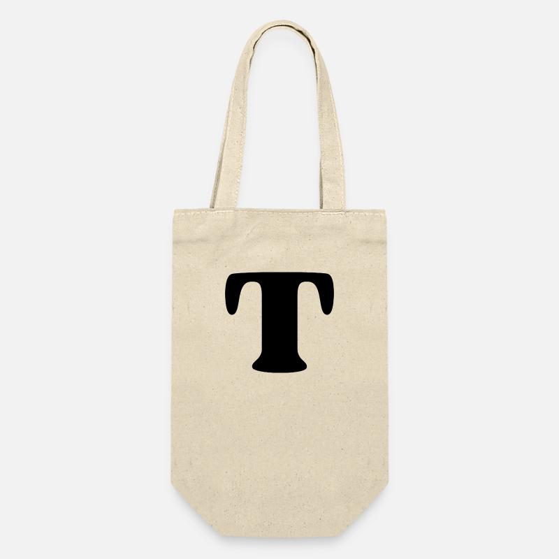 letter t - Gift Bag for Bottles - nature