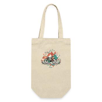 Minimalist bike lines - Gift Bag for Bottles - nature - Front