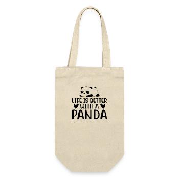 Life is better with a Panda - Gift Bag for Bottles - nature - Front
