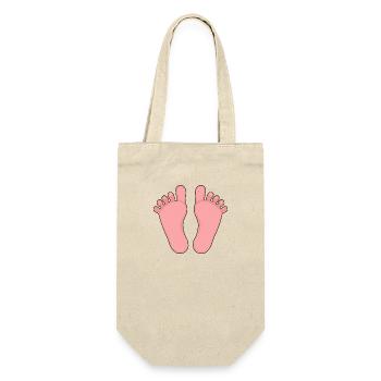 Bébé Pieds Fille Garçon - Sac à bouteille - nature - Devant