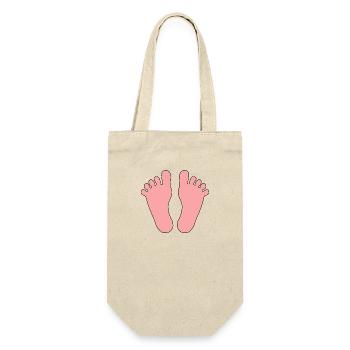 Bébé Pieds Fille Garçon - Sac à bouteille - nature - Devant