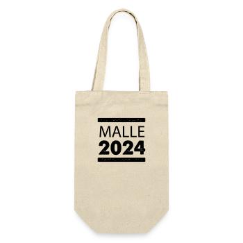 malle 2024 - Geschenkbeutel für Flaschen - Natur - Vorne