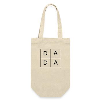 D A D A Dad Father Cute Square Box Letter Print - Gift Bag for Bottles - nature - Front