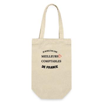 Buchhalter - Wirtschaft - Buchhaltung - Geschenkbeutel für Flaschen - Natur - Vorne