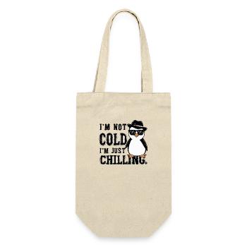 I M NOT COLD I M JUST CHILLING. PENGUIN - Gift Bag for Bottles - nature - Front