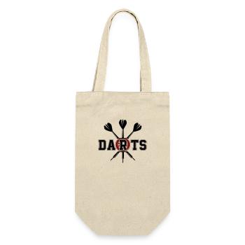 darts - Geschenkbeutel für Flaschen - Natur - Vorne