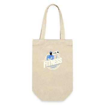 Ich bin in Fitness Ganzes Paket in deinem Briefkas - Geschenkbeutel für Flaschen - Natur - Vorne