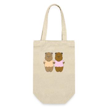 Couple d’ours - Sac à bouteille - nature - Devant