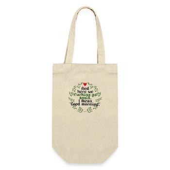 Good fucking morning - Geschenkbeutel für Flaschen - Natur - Vorne