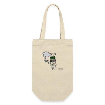 Mister Dübel - Geschenkbeutel für Flaschen - Natur - Vorne