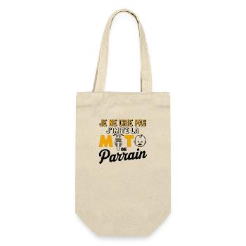 Ich imitiere das Motorrad des Paten - Geschenkbeutel für Flaschen - Natur - Vorne
