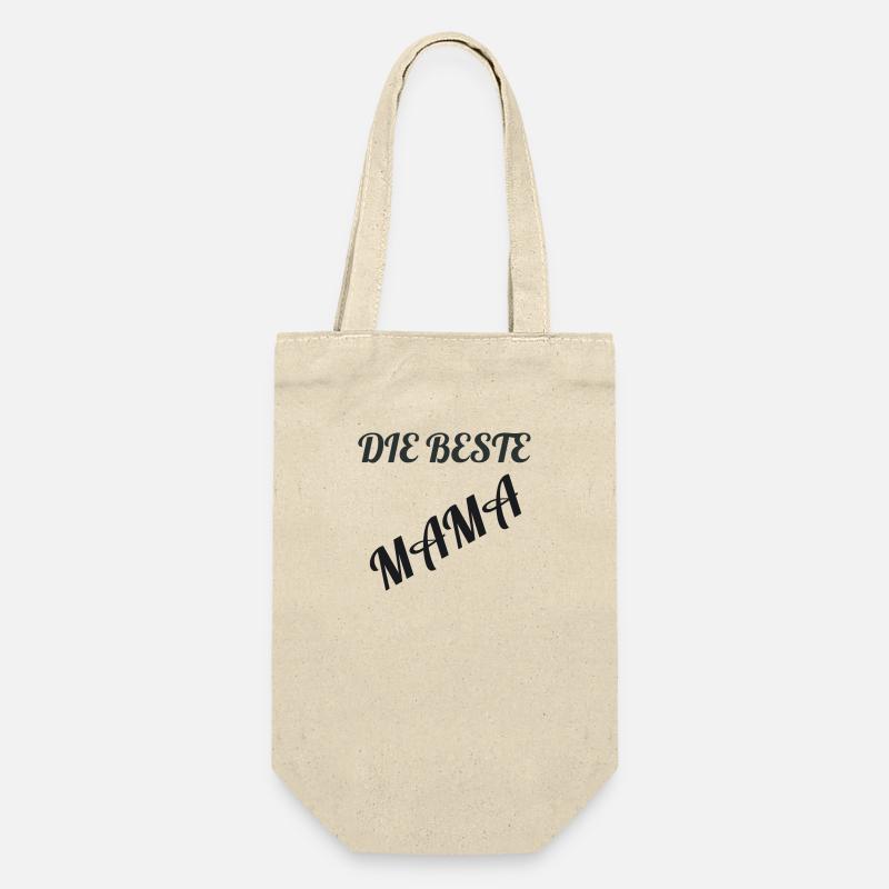 Die beste Mama - Geschenkbeutel für Flaschen - Natur