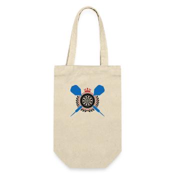 darts dartpfeil dartscheibe - Geschenkbeutel für Flaschen - Natur - Vorne