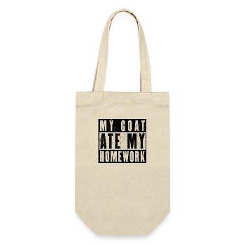 My goat ate my homework - Gift Bag for Bottles - nature - Front